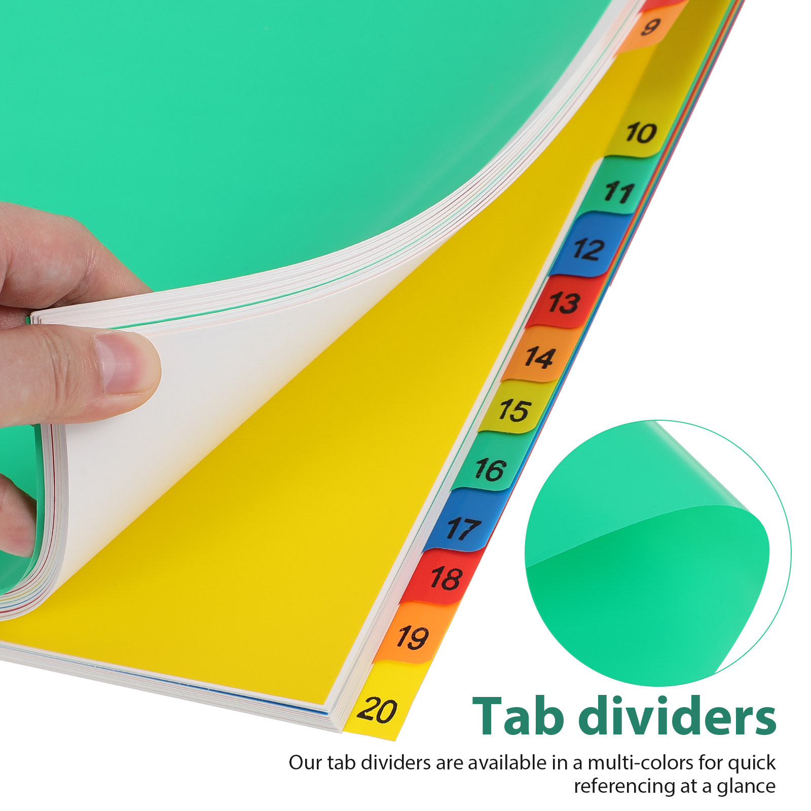 Pembatas Plastik Berwarna A4 u - Tab Divider A4 ulasan dan harga