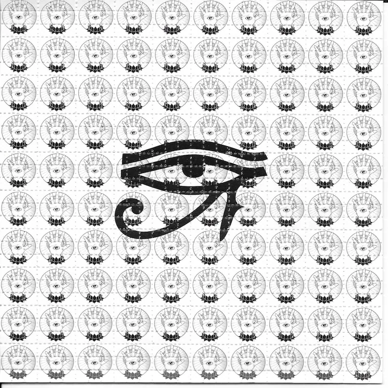 Eye Of Providence Psychedelic  - Ink Blotter Paper ulasan dan harga