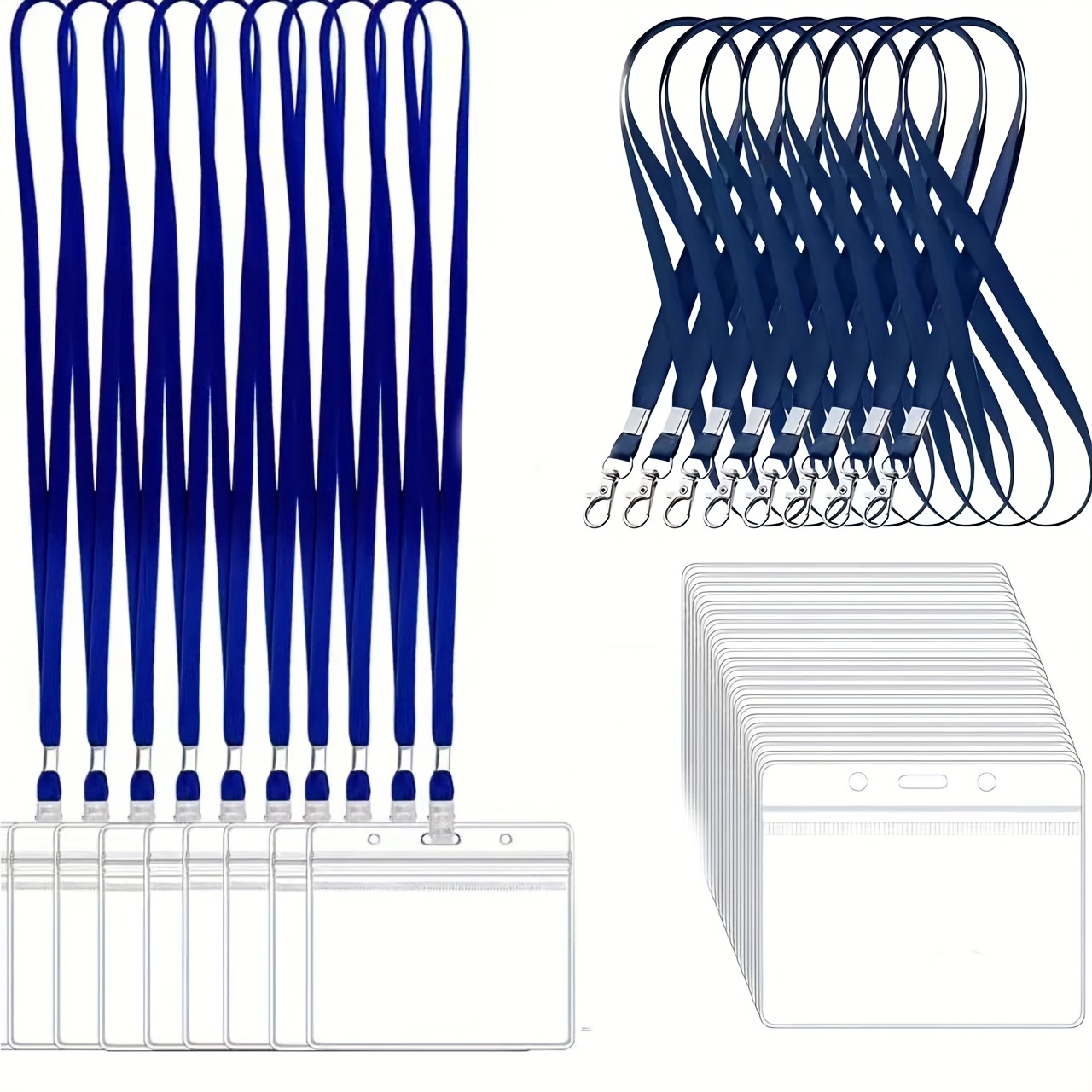 10 Set Tempat Kartu ID PVC Tra - Index Card Holder ulasan dan harga