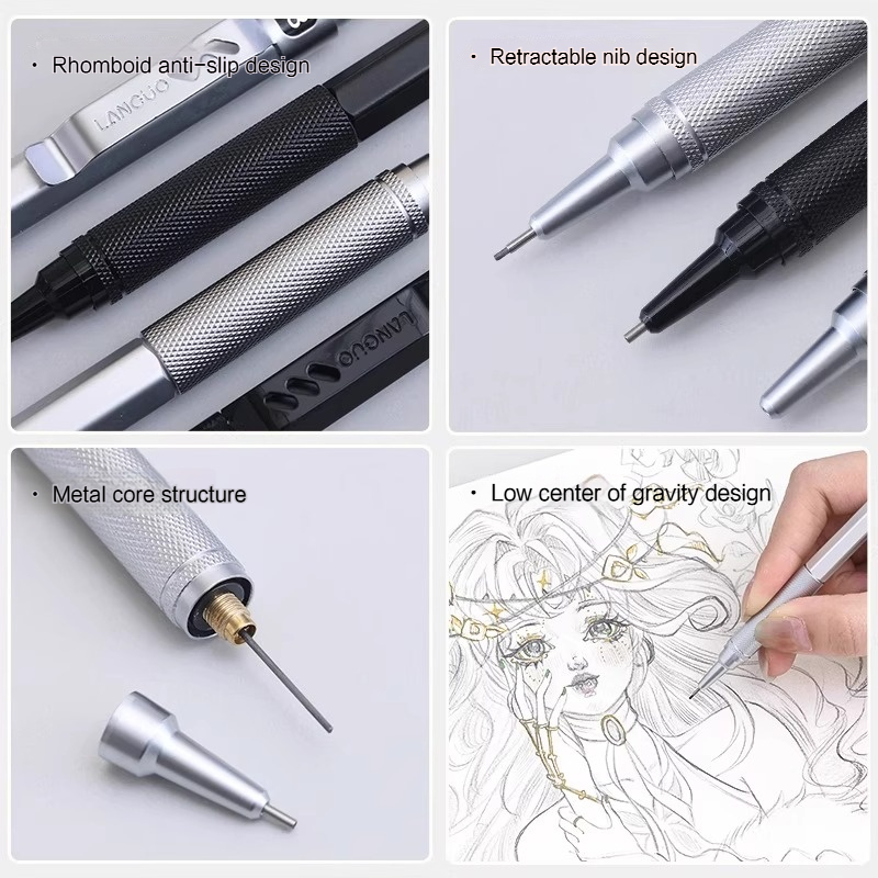 Languo Pensil Mekanis Otomatis - Mechanical Pencil 0.3 ulasan dan harga