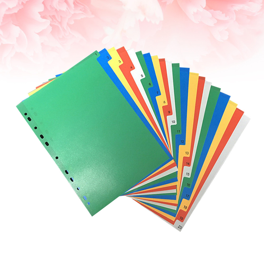 40 Buah Tab Indeks Warna Cerah - Tab Divider A4 ulasan dan harga