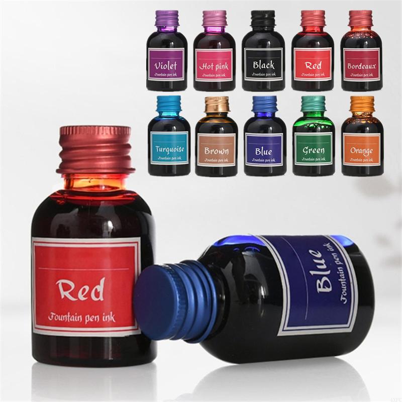 10 Warna 1 Botol Tinta Pena Ai - Fountain Pen Bottled Ink ulasan dan harga