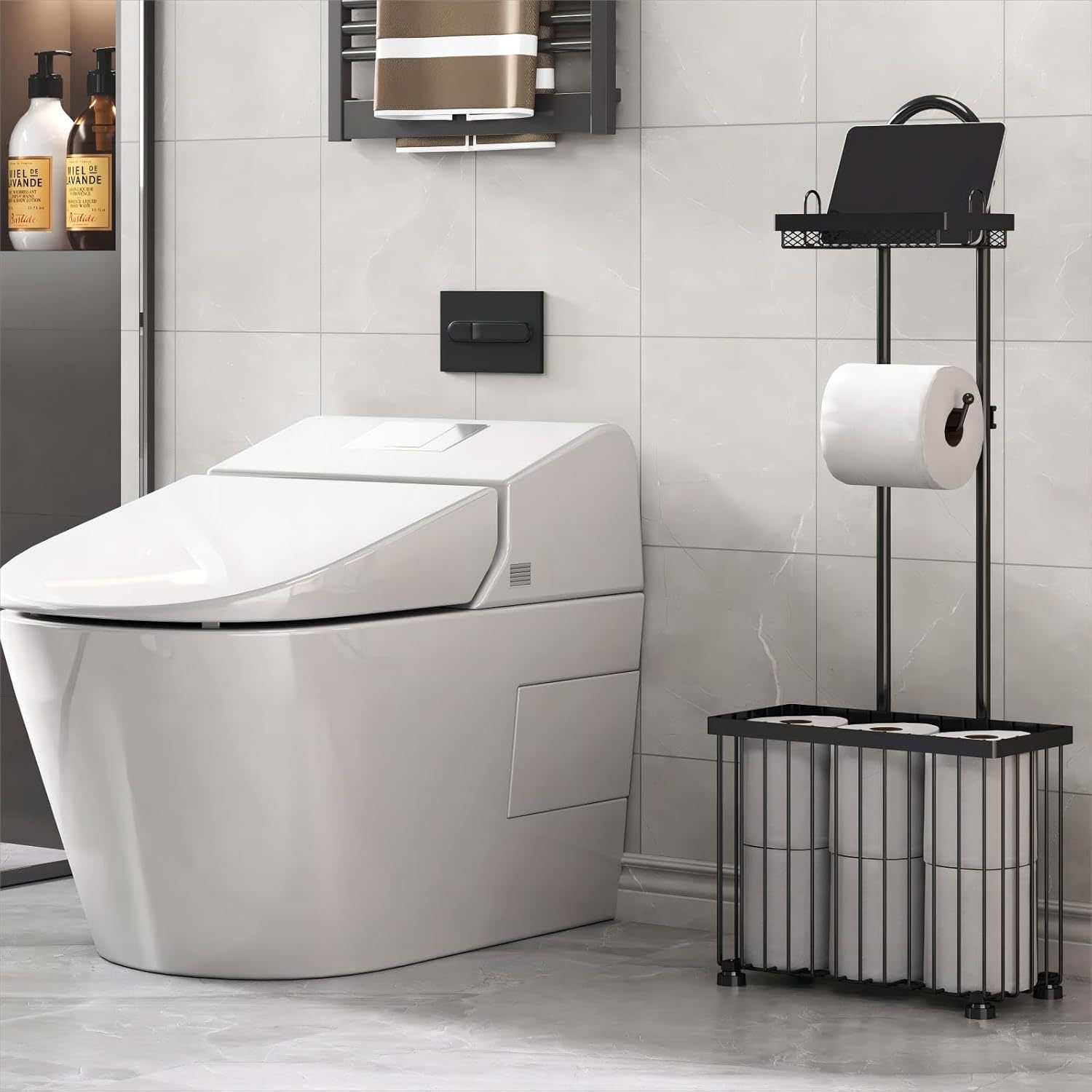 Tempat tisu kamar mandi rumah  - Magazine Holder Rack ulasan dan harga