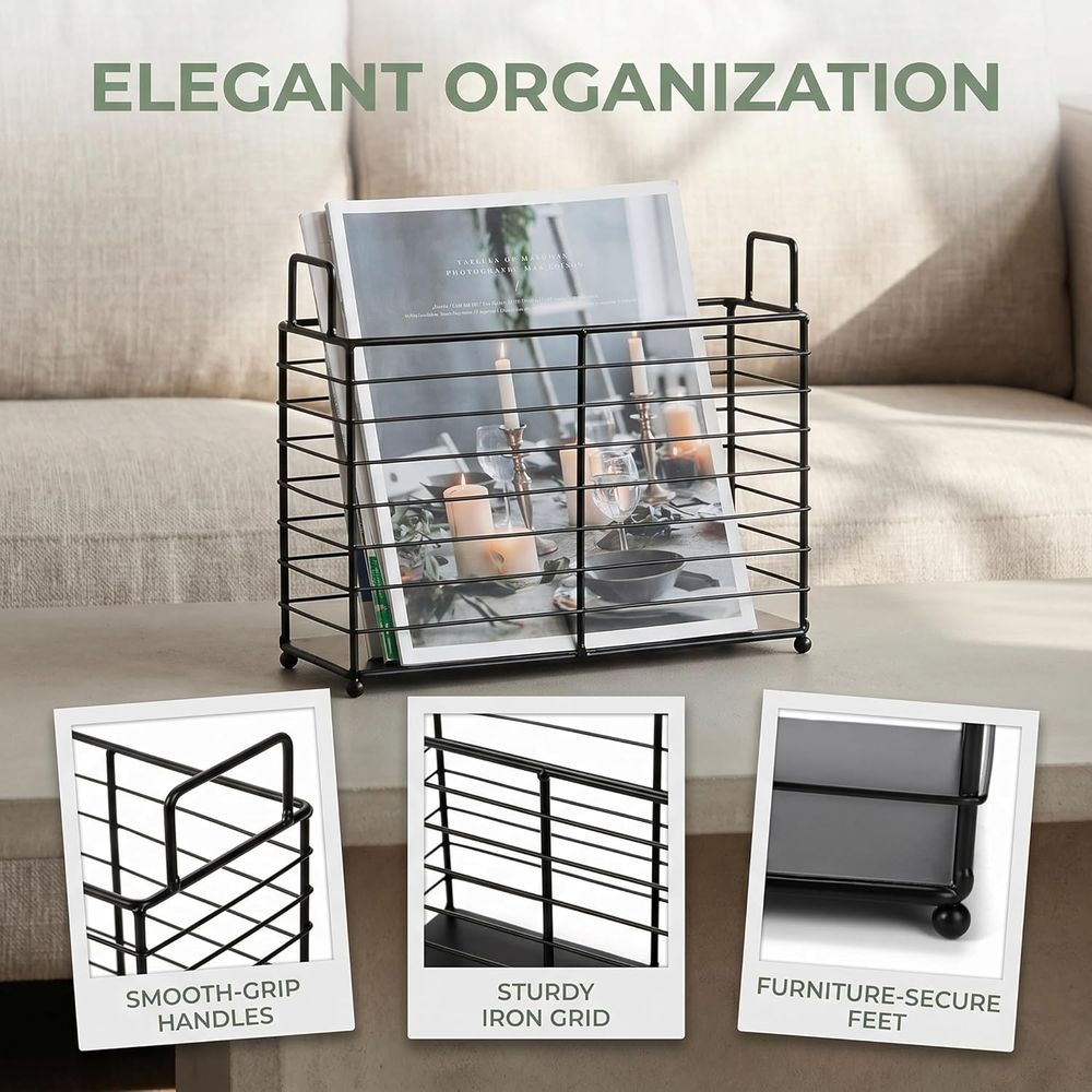 Rak Majalah Logam, Keranjang P - Magazine Holder Rack ulasan dan harga