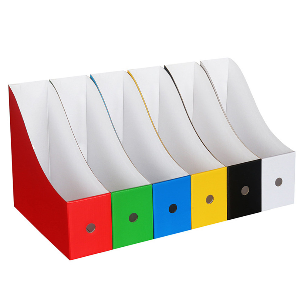 6 Buah Kotak Dokumen Warna-war - Magazine Holder Rack ulasan dan harga