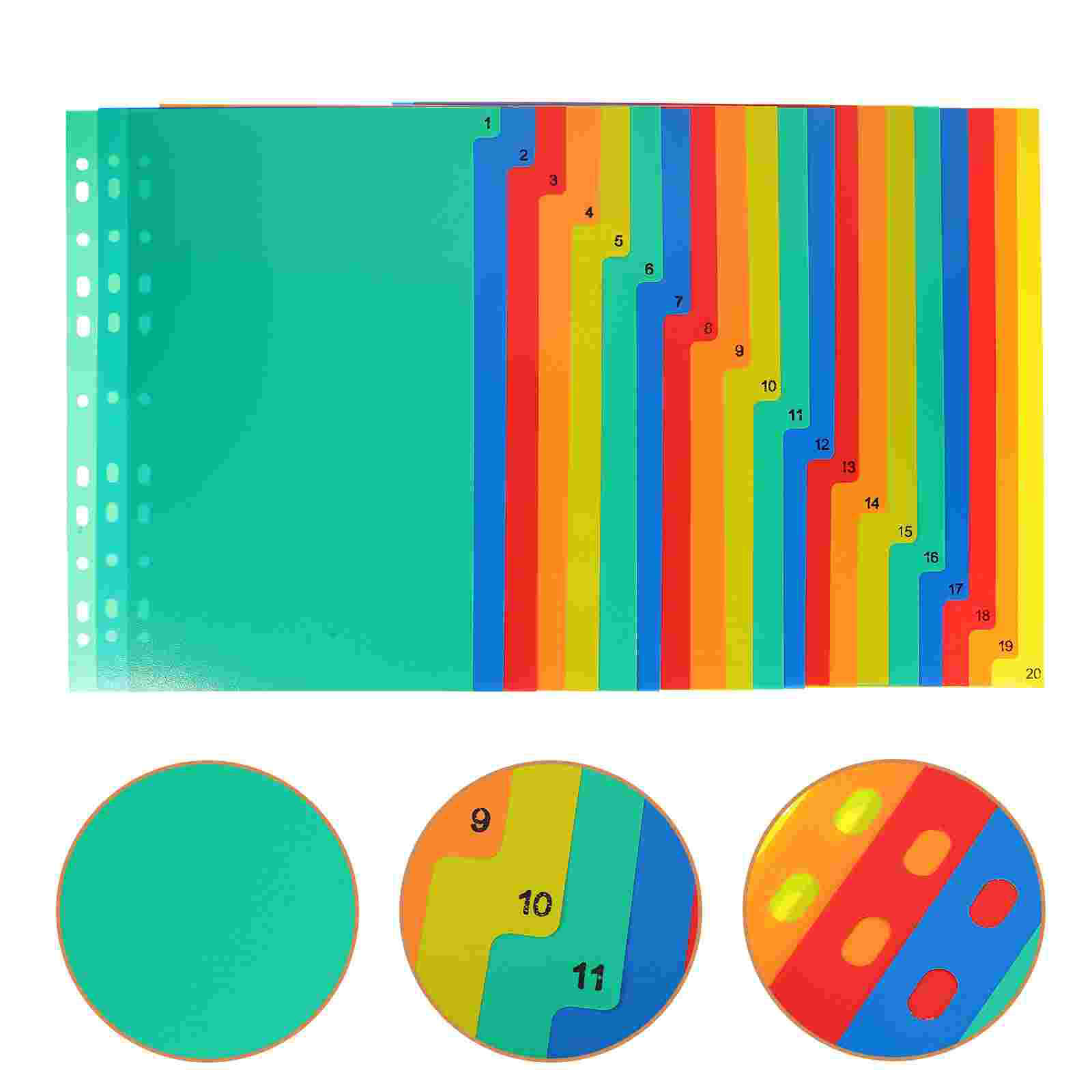 20 Buah A4 Terpisah Daun Longg - Tab Divider A4 ulasan dan harga