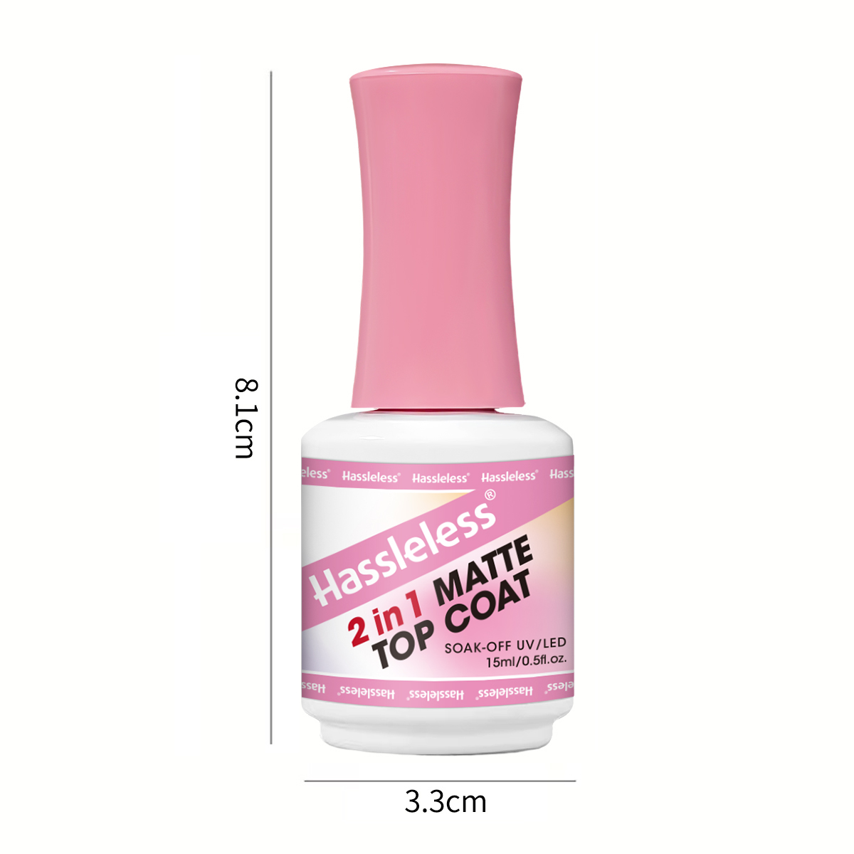 Top Coat Gel Matte 2-in-1 15ml - Gel Refill Pack ulasan dan harga