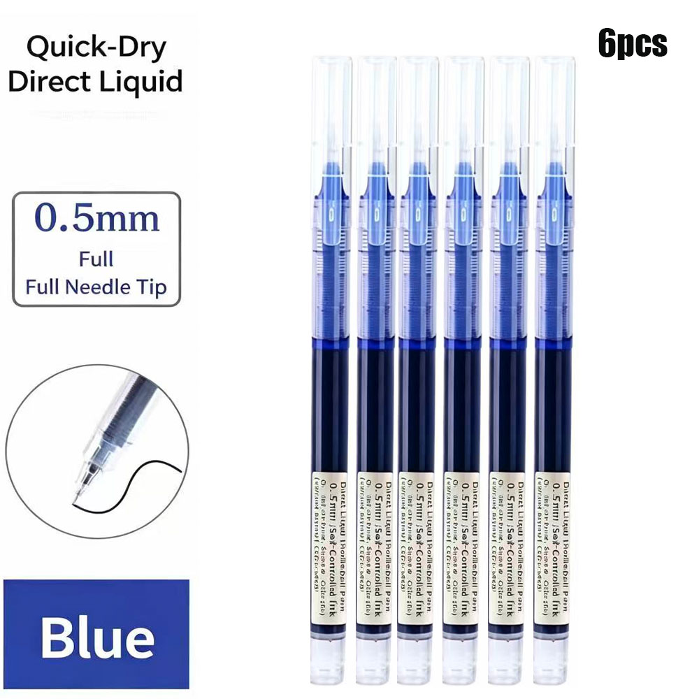 6 Pak Pena Gel Klik 0.5Mm Hita - Gel Refill Pack ulasan dan harga