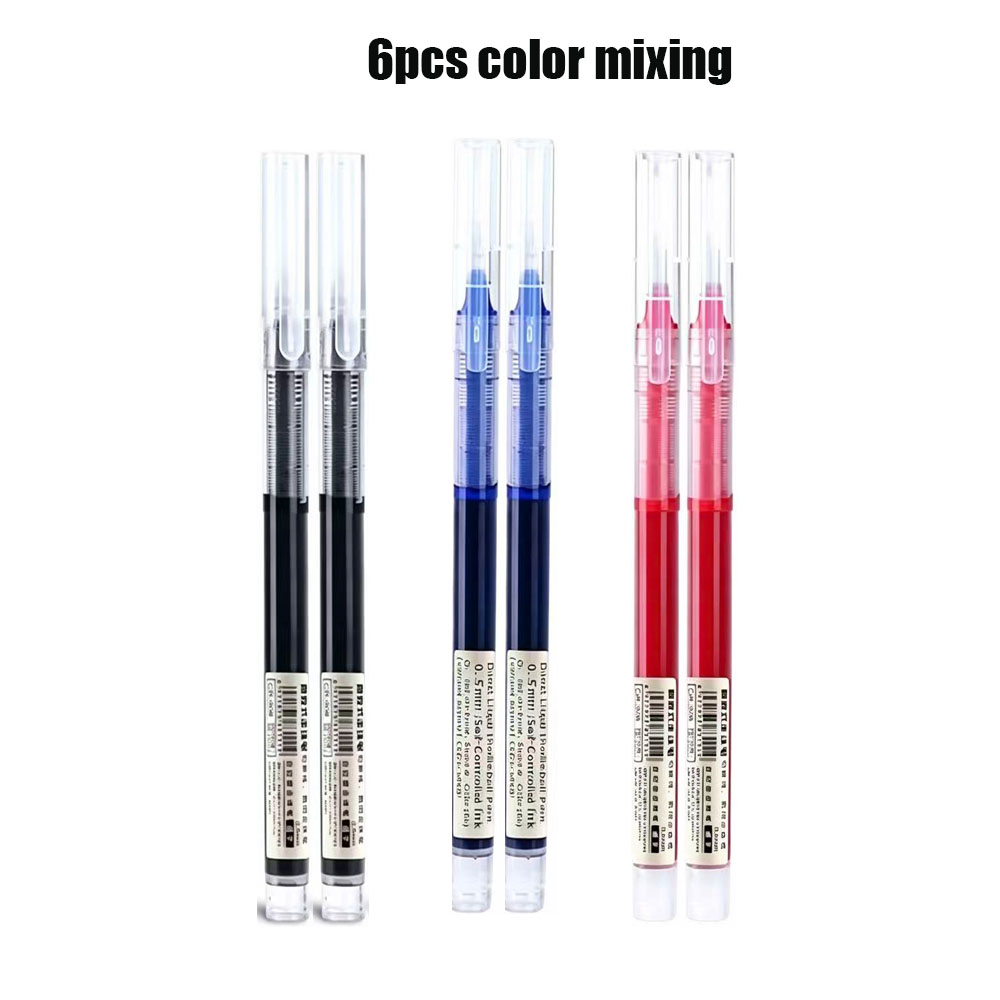 6 Pak Pena Gel Klik 0.5Mm Hita - Gel Refill Pack ulasan dan harga