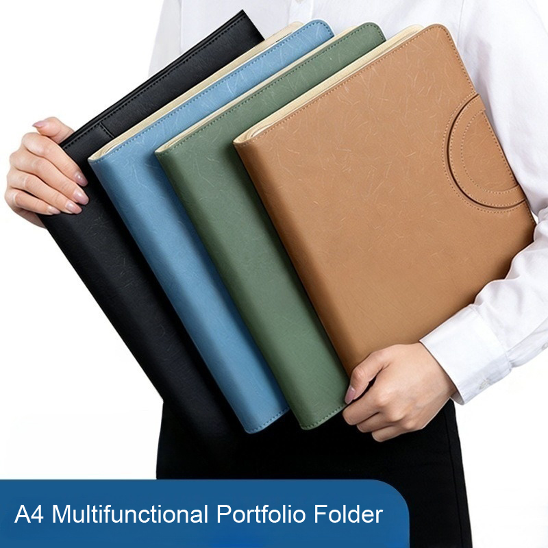 Folder Portofolio Bisnis Kulit - Binder A4 Lever ulasan dan harga