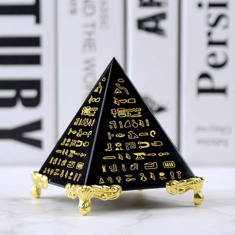 Kristal Mesir Model Piramida O - Paper Weight Crystal ulasan dan harga