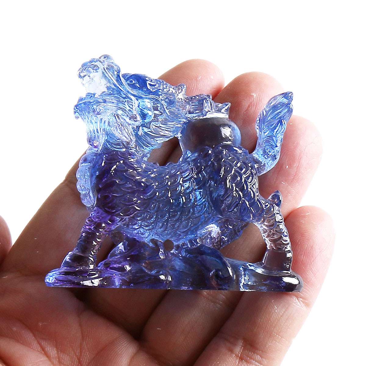 Patung Chi Lin Feng Shui Krist - Paper Weight Crystal ulasan dan harga