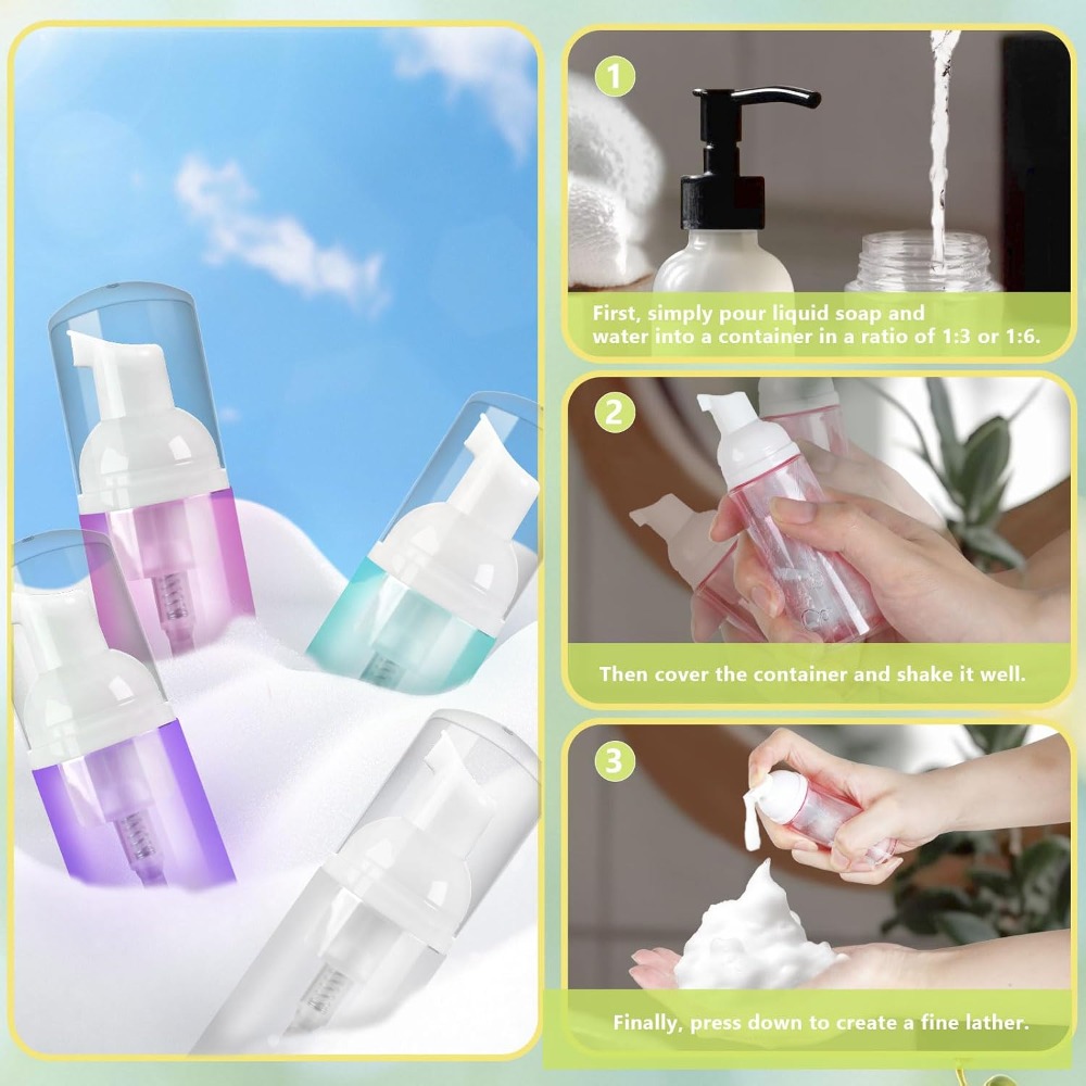 4 Paket Botol Pompa Busa 60ml  - Gel Refill Pack ulasan dan harga