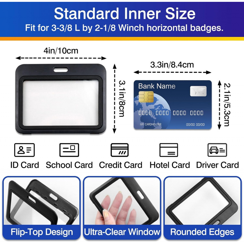 3 Paket Tempat Kartu ID Plasti - Index Card Holder ulasan dan harga