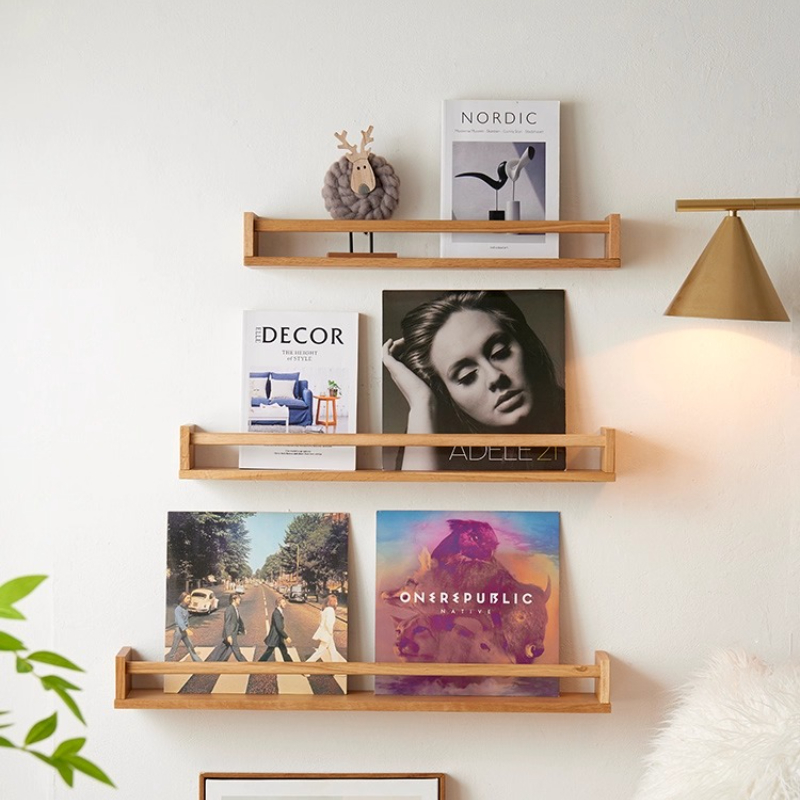 Rak Dinding Kayu Solid untuk B - Magazine Holder Rack ulasan dan harga