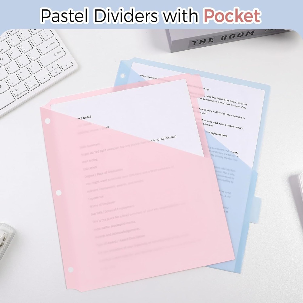 8 Buah Pembagi Binder Pastel A - Tab Divider A4 ulasan dan harga