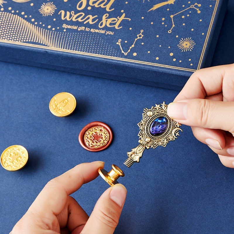 Api berbintang pernis Set cap  - Wax Seal Stamp Set ulasan dan harga