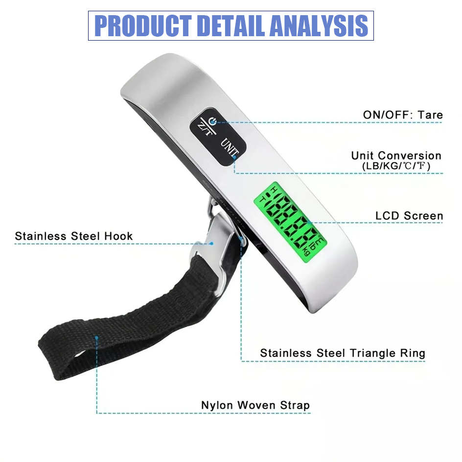 Timbangan portabel Digital LCD - Tape Dispenser Weighted ulasan dan harga