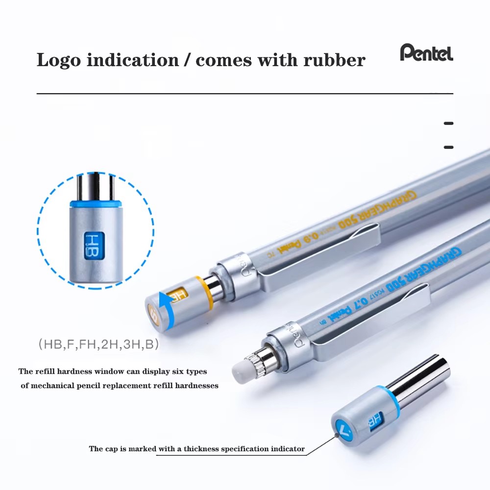 1 buah Pensil Mekanis Pentel G - Mechanical Pencil 0.3 ulasan dan harga