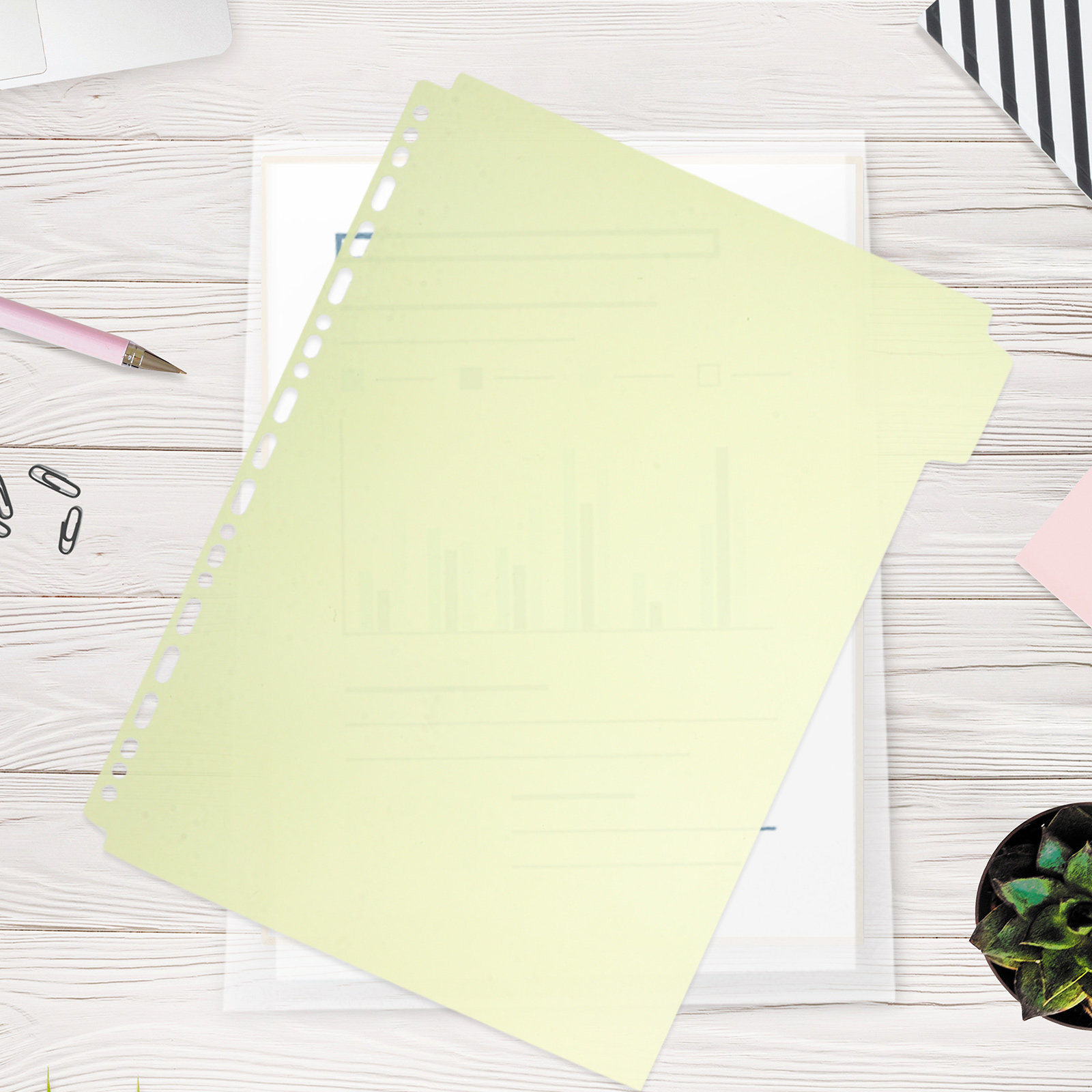 6 Buah Pembagi Pengikat File A - Tab Divider A4 ulasan dan harga